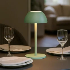 Lampade Da Tavolino Esterno-Selezionato da Mazzolaluce Lampada da tavolino verde pistacchio portatile senza fili per esterno