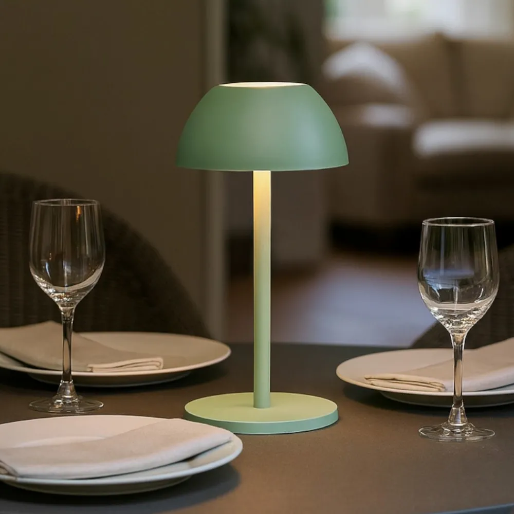 Lampade Da Tavolino Esterno-Selezionato da Mazzolaluce Lampada da tavolino verde pistacchio portatile senza fili per esterno
