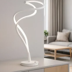 Lampade Da Tavolo-Selezionato da Mazzolaluce Lampada da tavolo bianca led da 2300k a 4000k design minimal