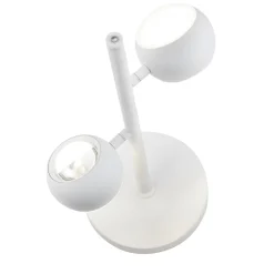Lampade Da Tavolo-Selezionato da Mazzolaluce Lampada da tavolo bianca moderna 2 sfere orientabili led 2700k-6500k
