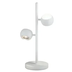 Lampade Da Tavolo-Selezionato da Mazzolaluce Lampada da tavolo bianca moderna 2 sfere orientabili led 2700k-6500k