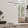 Lampade Da Tavolo-Vivida International Lampada da tavolo bianca moderna led 15w 3000k 4000k vivida meridiana