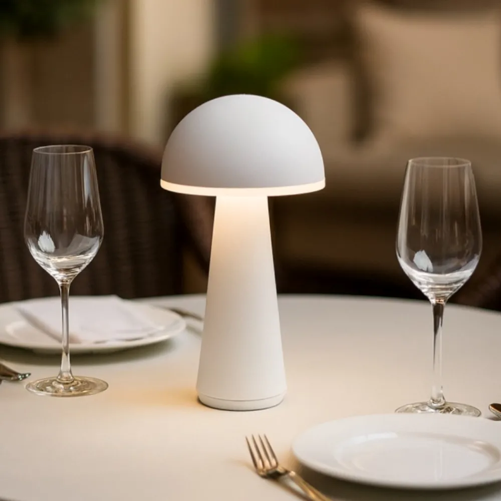 Lampade Da Tavolino Esterno-Selezionato da Mazzolaluce Lampada da tavolo bianca portatile led ricaricabile per esterno