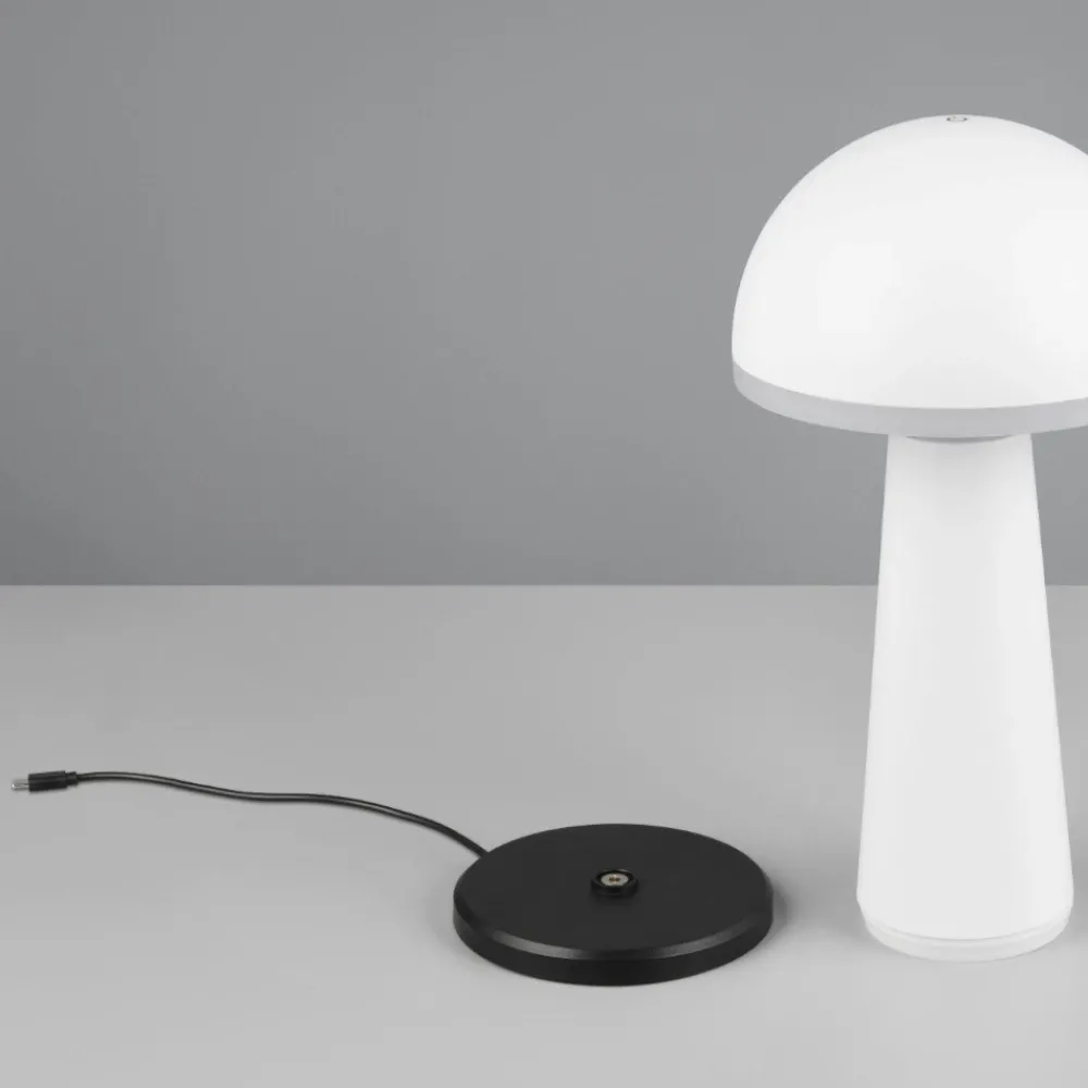 Lampade Da Tavolino Esterno-Selezionato da Mazzolaluce Lampada da tavolo bianca portatile led ricaricabile per esterno