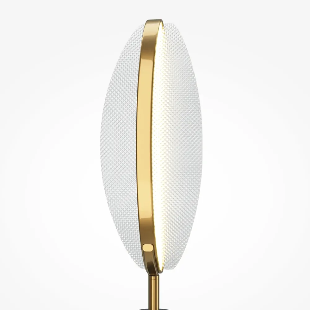 Lampade Da Tavolo-Maytoni Lampada da tavolo breeze struttura oro ottone led 15w 3000k