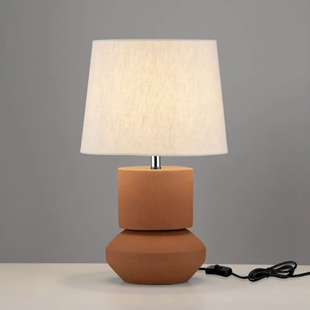 Lampade Da Tavolo-Selezionato da Mazzolaluce Lampada da tavolo con paralume in tessuto