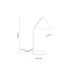 Lampade Da Tavolo-Selezionato da Mazzolaluce Lampada da tavolo design moderna sabbia cono di metallo