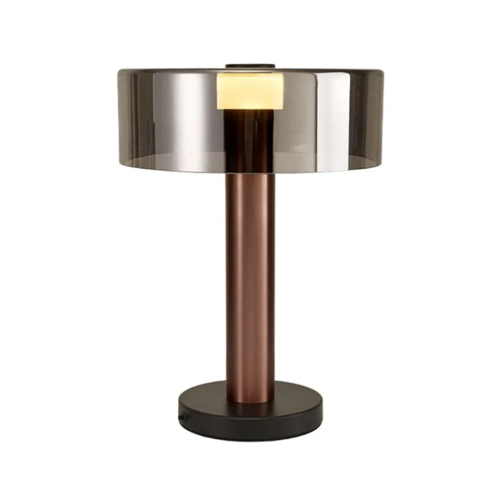 Lampade Da Tavolo-Selezionato da Mazzolaluce Lampada da tavolo design moderna oro rosa per salotto