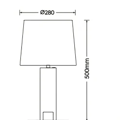 Lampade Da Tavolo-Selezionato da Mazzolaluce Lampada da tavolo di legno moderna paralume nero