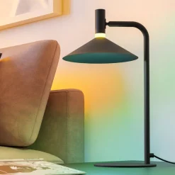 Lampade Da Tavolo-Eglo Lampada da tavolo esglo conomavilla-z nera led rgb 2700k a 6500k controllo remoto app