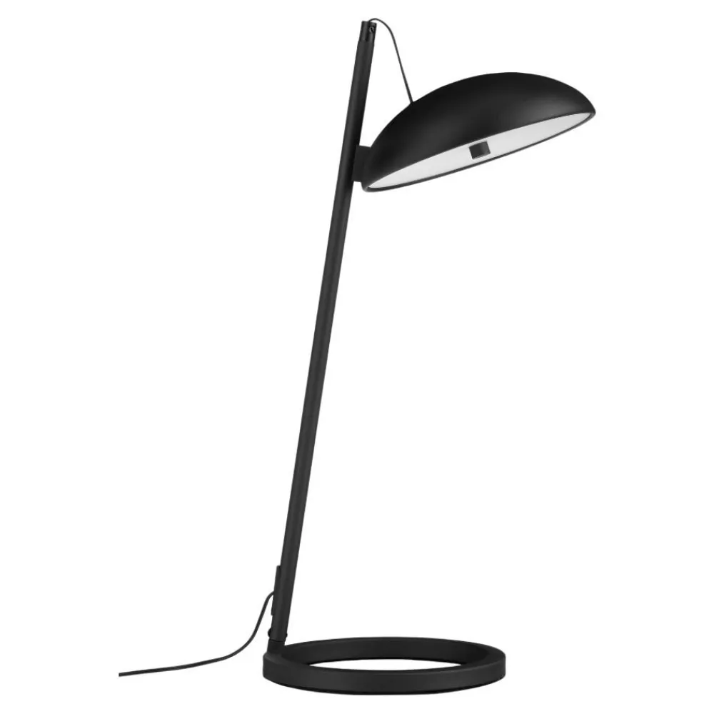 Lampade Da Tavolo-Selezionato da Mazzolaluce Lampada da tavolo flu nera moderna led 3000k dimmerabile