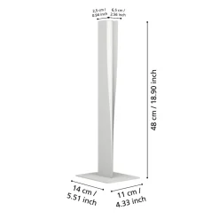 Lampade Da Tavolo-Eglo Lampada da tavolo grigia design moderna led rgb 2700 a 6500k controllo remoto app bolognano