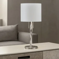 Lampade Da Tavolo-Selezionato da Mazzolaluce Lampada da tavolo grigio moderna per soggiorno