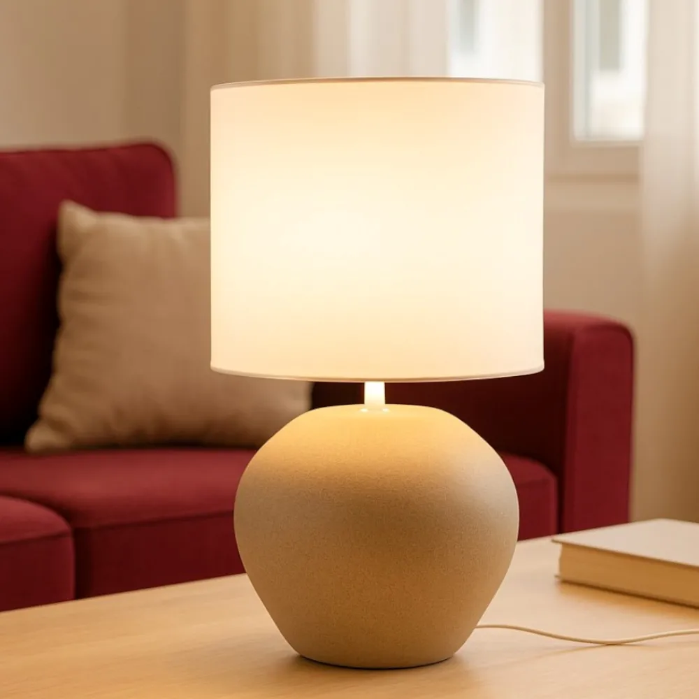 Lampade Da Tavolo-Selezionato da Mazzolaluce Lampada da tavolo in gesso design minimal