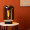 Lampade Da Tavolo-Selezionato da Mazzolaluce Lampada da tavolo in vetro fume trasparente per soggiorno