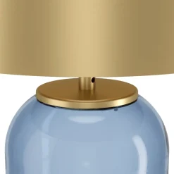 Lampade Da Tavolo-Eglo Lampada da tavolo in vetro ottanio per salotto cuite
