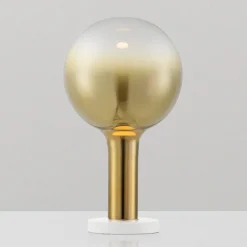 Lampade Da Tavolo-Selezionato da Mazzolaluce Lampada da tavolo led design moderna sfera vetro oro