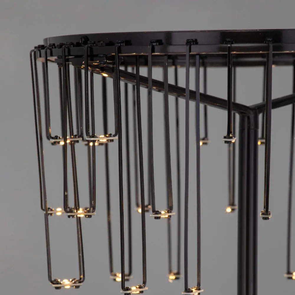 Lampade Da Tavolo-Selezionato da Mazzolaluce Lampada da tavolo led nera design moderna stelle cadenti