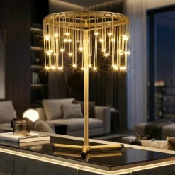 Lampade Da Tavolo-Selezionato da Mazzolaluce Lampada da tavolo led oro ramato design