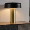 Lampade Da Tavolo-Selezionato da Mazzolaluce Lampada da tavolo led 18w 3000k oro nero design moderna