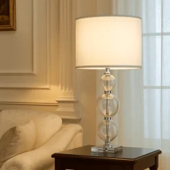 Lampade Da Tavolo-Ondaluce Lampada da tavolo lg tebe per salotto classico cromo