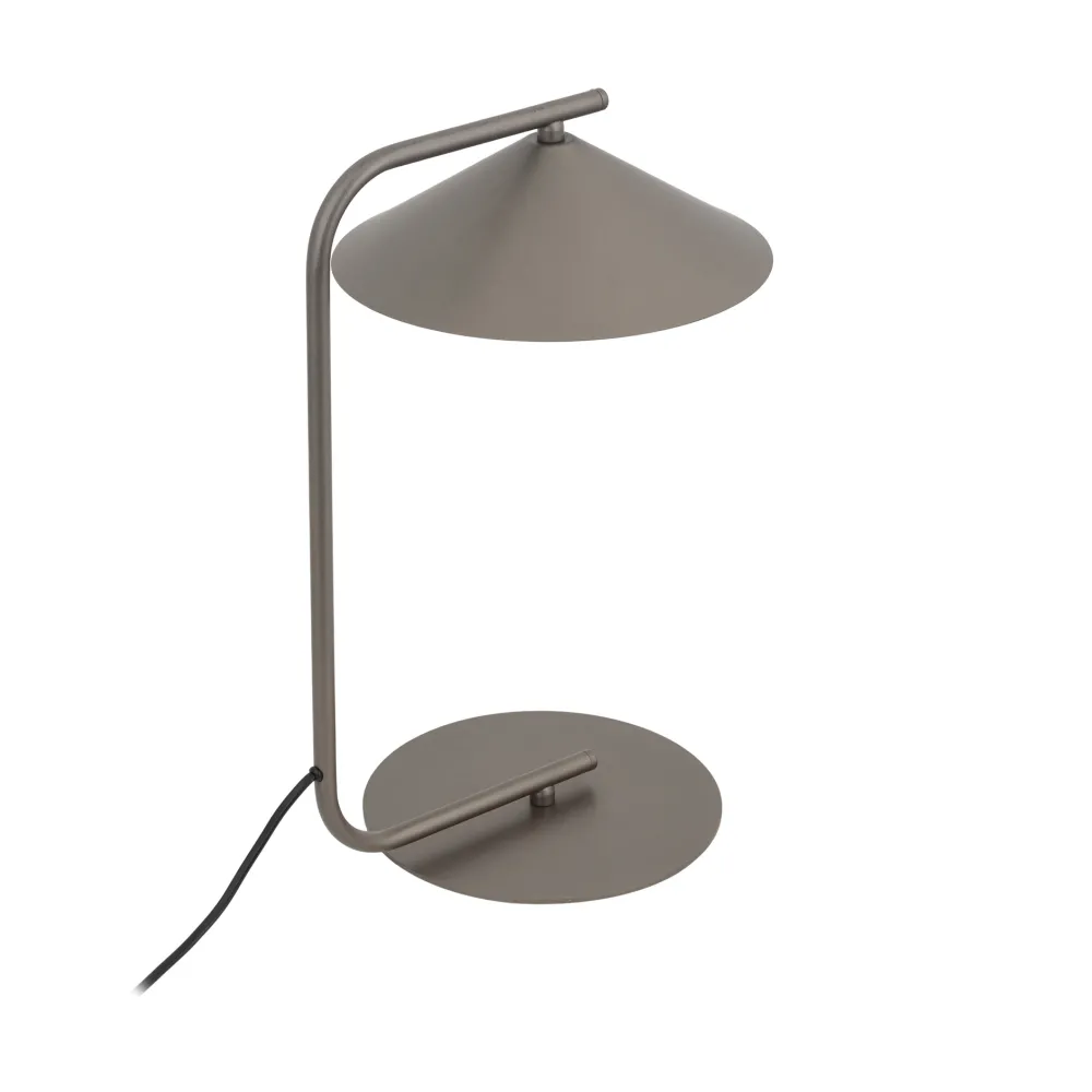 Lampade Da Tavolo-Selezionato da Mazzolaluce Lampada da tavolo marrone design minimal in metallo