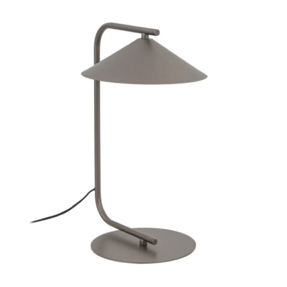 Lampade Da Tavolo-Selezionato da Mazzolaluce Lampada da tavolo marrone design minimal in metallo