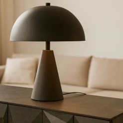Lampade Da Tavolo-Selezionato da Mazzolaluce Lampada da tavolo moderna nero opaco