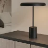 Lampade Da Tavolo-Selezionato da Mazzolaluce Lampada da tavolo moderna nera effetto legno led 3000k