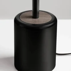 Lampade Da Tavolo-Selezionato da Mazzolaluce Lampada da tavolo moderna nera effetto legno led 3000k
