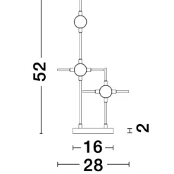 Lampade Da Tavolo-Selezionato da Mazzolaluce Lampada da tavolo moderna oro led 9w 3000k