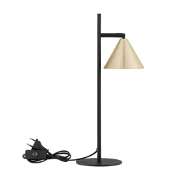 Lampade Da Tavolo-Selezionato da Mazzolaluce Lampada da tavolo moderna paralume a cono colore oro