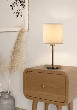 Lampade Da Tavolo-Eglo Lampada da tavolo moderna pasteri