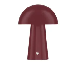 Lampade Da Tavolo-Selezionato da Mazzolaluce Lampada da tavolo moderna ricaricabile led 3000k bordeaux opaco portatile
