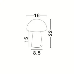 Lampade Da Tavolo-Selezionato da Mazzolaluce Lampada da tavolo moderna ricaricabile led 3000k bordeaux opaco portatile