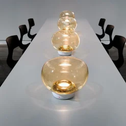 Lampade Da Tavolo-Stilnovo Lampada da tavolo moderna vetro rame le mariee