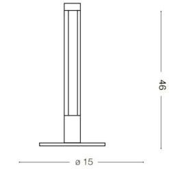 Lampade Da Tavolo-Ideal Lux Lampada da tavolo moderna yoko bianca led 3000k