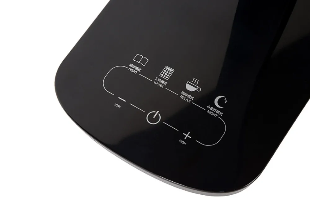 Lampade Da Tavolo-Selezionato da Mazzolaluce Lampada da tavolo nera moderna led 10w dimmerabile 2700-6500k