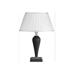 Lampade Da Tavolo-Ondaluce Lampada da tavolo nera lt ravel contemporanea per salotto