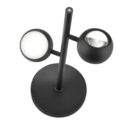 Lampade Da Tavolo-Selezionato da Mazzolaluce Lampada da tavolo nera 2 sfere led orientabili 2700k-6500k