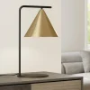 Lampade Da Tavolo-Eglo Lampada da tavolo nero cono oro ottone narices