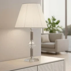 Lampade Da Tavolo-Selezionato da Mazzolaluce Lampada da tavolo ondaluce lg dido cromo classica