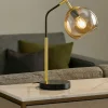 Lampade Da Tavolo-Selezionato da Mazzolaluce Lampada da tavolo orientabile nero oro base effetto marmo