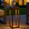 Lampade Da Esterno Giardino-Ideal Lux Lampada da tavolo per esterno enya tl marrone ip54 led