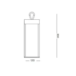 Lampade Da Esterno Giardino-Ideal Lux Lampada da tavolo per esterno enya tl marrone ip54 led