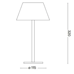 Lampade Da Tavolino Esterno-Ideal Lux Lampada da tavolo per esterno ip54 pure tl portatile corten led