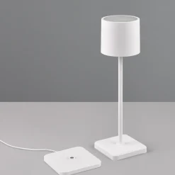 Lampade Da Tavolino Esterno-Selezionato da Mazzolaluce Lampada da tavolo per esterno senza fili bianca led ricaricabile