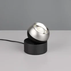 Lampade Da Tavolo-Selezionato da Mazzolaluce Lampada da tavolo per quadro orientabile sfera nichel nero