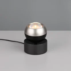 Lampade Da Tavolo-Selezionato da Mazzolaluce Lampada da tavolo per quadro orientabile sfera nichel nero