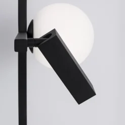 Lampade Da Tavolo-Selezionato da Mazzolaluce Lampada da tavolo per soggiorno nera doppia luce led 3200k oriantabile